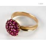 An attractive Spanish design ruby and pink sapphir…