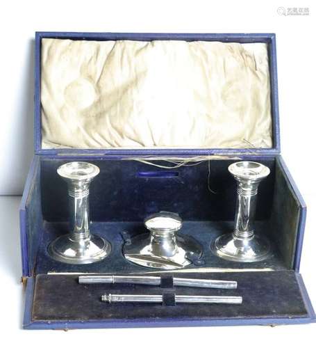 A Victorian silver Stationery Set, in original box…