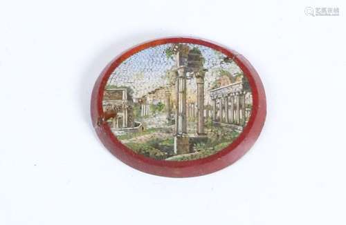 A 19th Century micro mosaic depicting the Tivoli G…