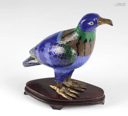 A Chinese clois¢nne enamel and parcel gilt Figure,…