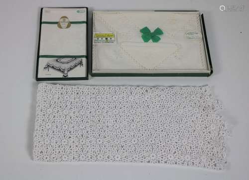 A large collection of various Irish Lace items, so…