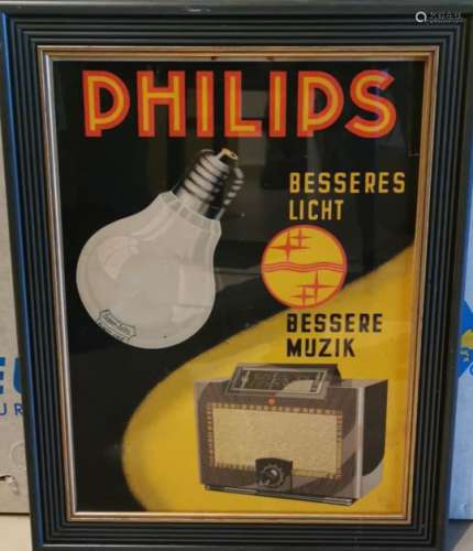 Ensemble de 2 publicités en français des années 50 pour les ampoules PHILIPS [...]