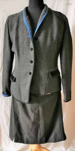 GEIGER Collection Austria, Jupe droite (taille 46) et veste (taille 44) en loden - [...]
