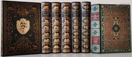 Jean de LA FONTAINE : Fables (4 volumes) et Contes (2 volumes), ‎Paris, Jean de [...]