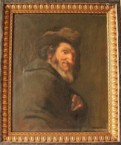 Gaston HOCHARD (1863-1913), peintre français, Huile sur toile: Hommage à Velasquez, [...]