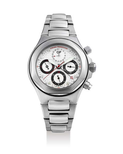 Girard-Perregaux. A Stainless Steel Chronograph Bracelet Watch