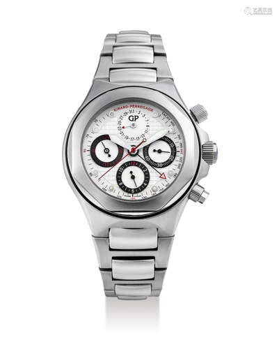 Girard-Perregaux. A Stainless Steel Chronograph Bracelet Watch