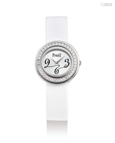 Piaget. A Lady's White Gold and Diamond-Set Wristwatch