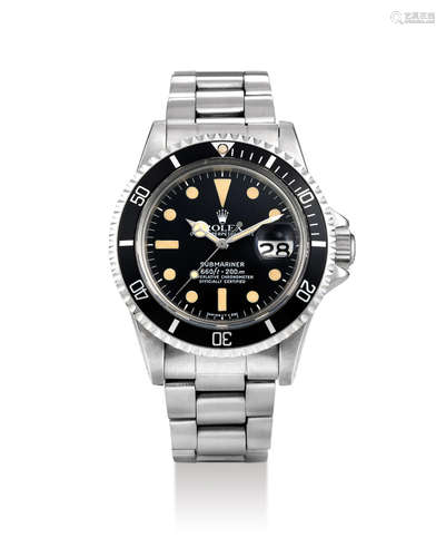 Rolex. A Stainless Steel Wristwatch with Bracelet and Date