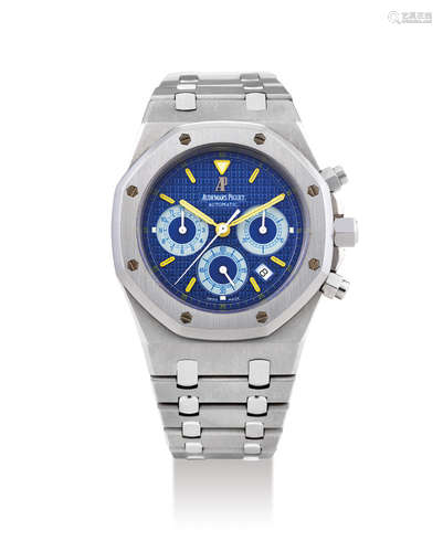 Audemars Piguet. A Limited Edition Titanium Chronograph Wristwatch with Bracelet