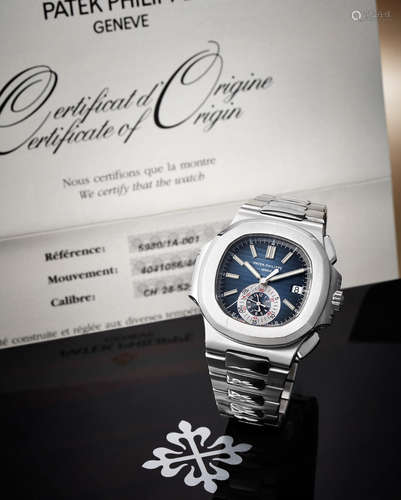 Patek Philippe. A Stainless Steel Chronograph Bracelet Watch with Date