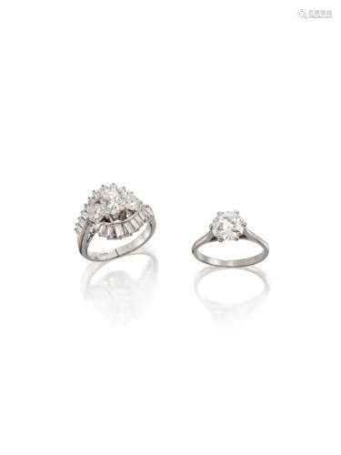 (2) Two Diamond Rings, Circa 1970