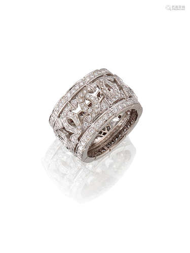 A Diamond 'Double C' Ring, by Cartier