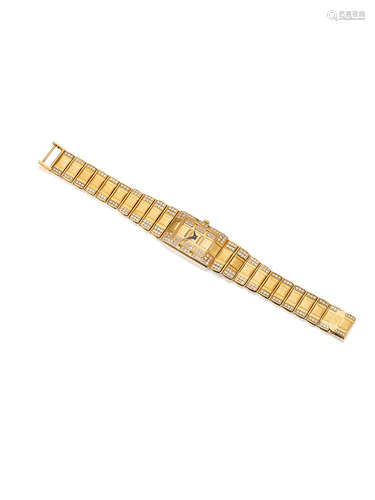 A Lady's Diamond Bracelet Watch, by Concord