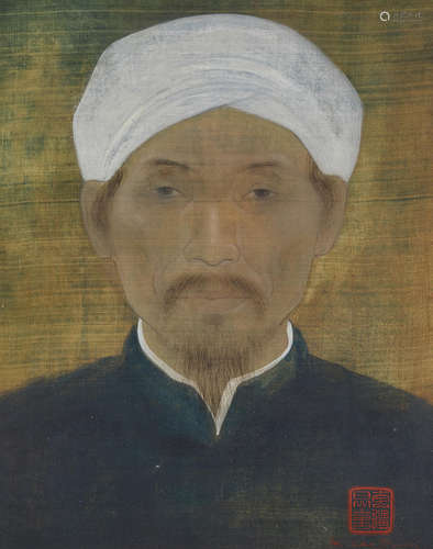 Vu Cao Dam(Vietnamese-French, 1908-2000)武高談 Portrait of a Scholar