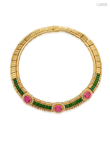 A Gem-set and Diamond Necklace, by Lani