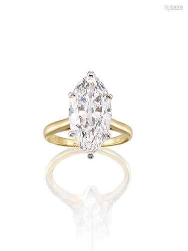 A Diamond Single-Stone Ring, Monture Cartier