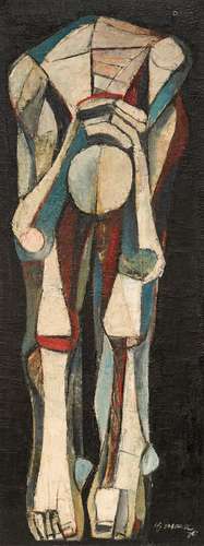 Ang Kiukok(Filipino, 1931-2005)洪救國 Seated Figure