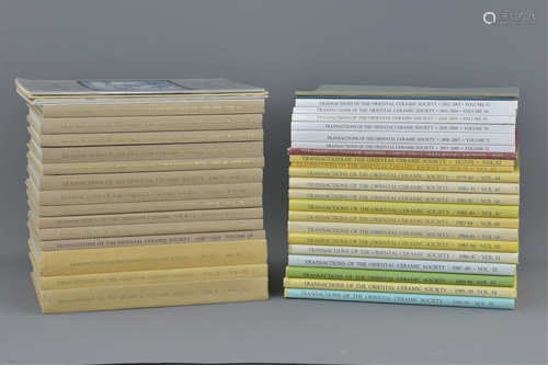 A group of thirty-five Oriental Ceramic Society reference books