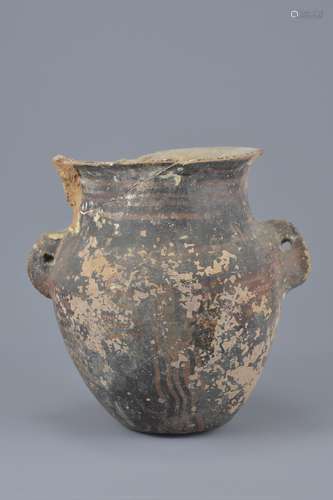 Ancient Greek Cypriot period Bronze Age Terracotta jar