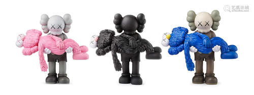 KAWS  GONE (OPEN EDITION SET OF THREE) 2019  Painted and vinyl