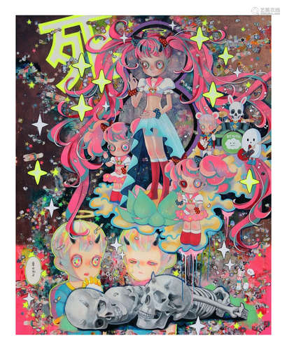 HIKARI SHIMODA  NEORAIGO-ZU 2019  Lithograph on paper