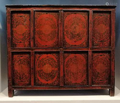 CABINET - TIBET, LASHA - 19th CENTURY