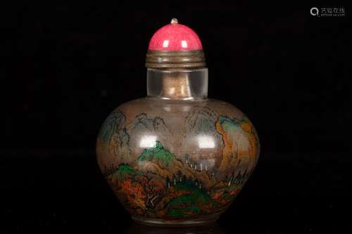 INSIDE PAINTED SNUFF BOTTLE