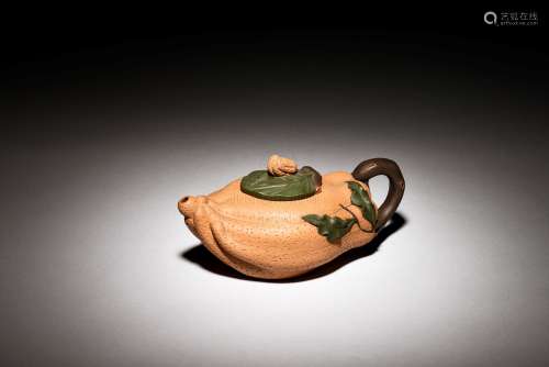 YELLOW CLAY 'BUDDHA'S HAND' TEAPOT