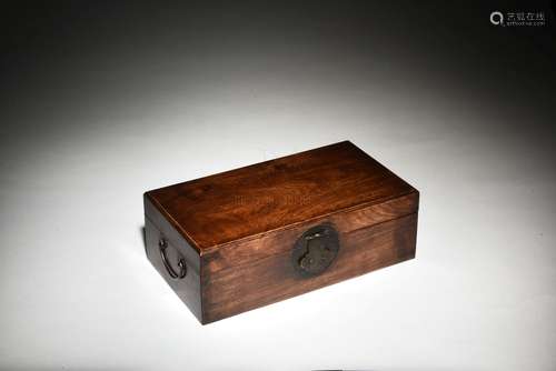 HUANGHUALI WOOD RECTANGULAR BOX WITH COVER