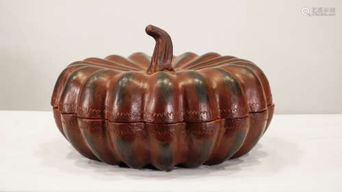 PUMPKIN SHAPED BOX - BURMA - 20th CENTURY