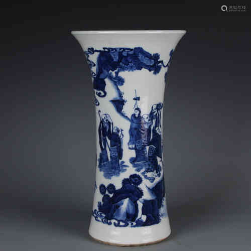 A Chinese Blue and White Porcelain Vase