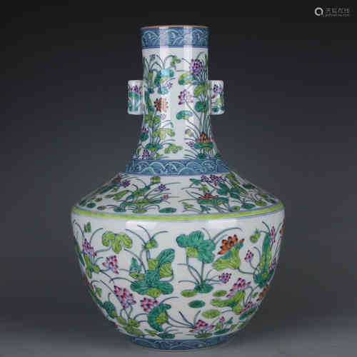 A Chinese Dou-Cai Glazed Porcelain Vase