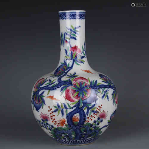 A Chinese Dou-Cai Glazed Porcelain Vase