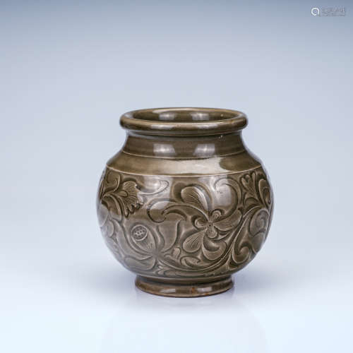 A Chinese Yaozhou-Type Glazed Porcelain Jar