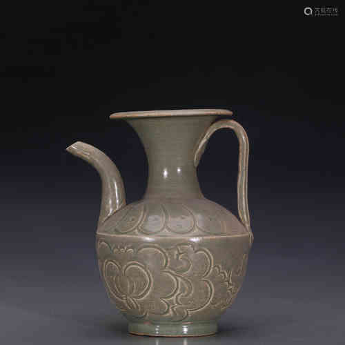 A Chinese Celadon Glazed Porcelain Wine Pot