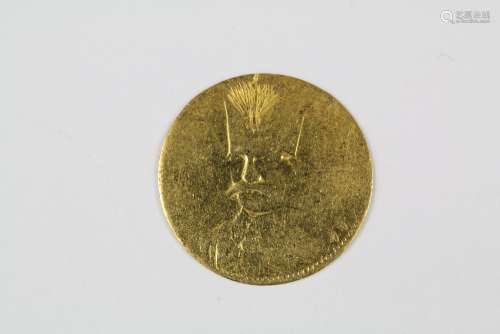 Qajar Dynasty - Shah Nasir al-Din (1848-1896) Gold Coin, approx 1