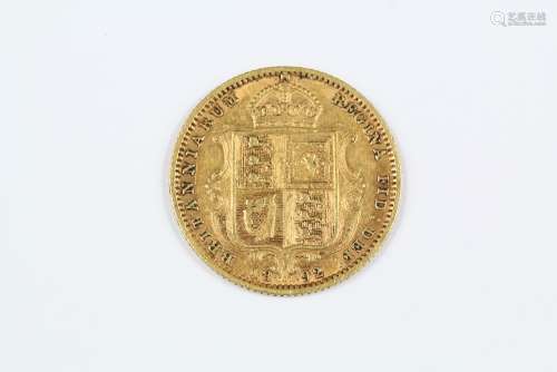 A Victorian Shield Back Half Sovereign dated 1892