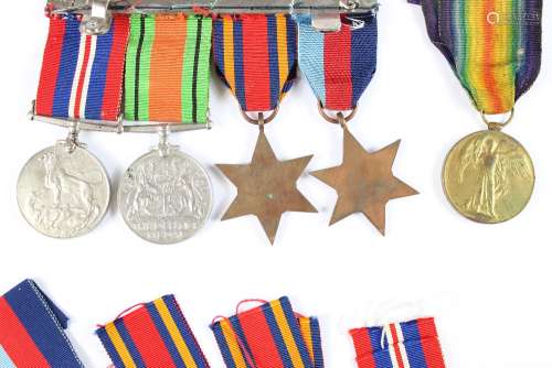 A Group of WWII Medals awarded to 82825 Gunner R