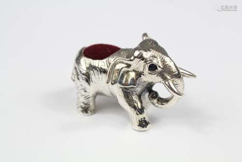 A SIlver Pin Cushion, in the form of an elephant, approx 40 x 32 mm