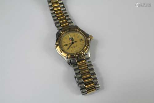 A Lady's Tag Heuer Professional Two-Tone Wrist Watch
