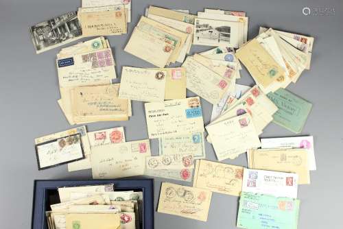 A Box of GB and Commonwealth Stamps; the stamps on cover and postal stationery, mostly 19th and 20th century, including some scarce material, e