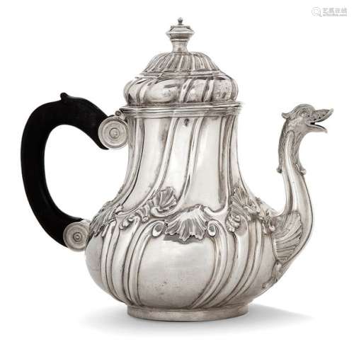 SILVER TEAHER, LILLE, 1745 1746, baluster shaped, …
