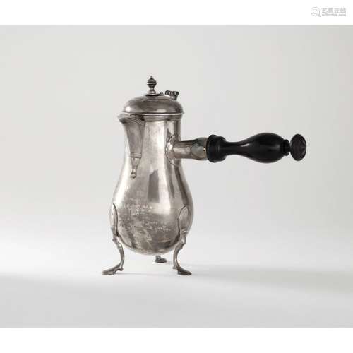 SILVER CHOCOLATER, PROVINCE, 18th century, baluste…