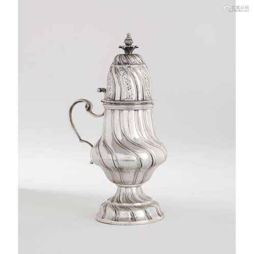SILVER MUSTARD, GENT, 1777, baluster shaped with t…