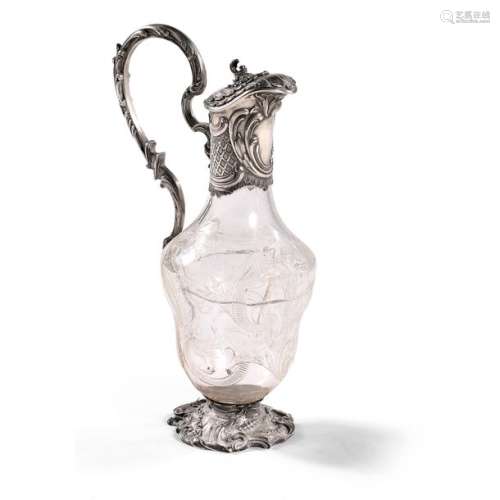 CRISTAL ACUTE WITH SILVER MOUNTING, BY FABERGÉ, SA…