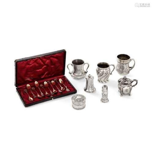 SET OF SILVER OBJECTS, TIFFANY & CO, LATE 19th BEG…