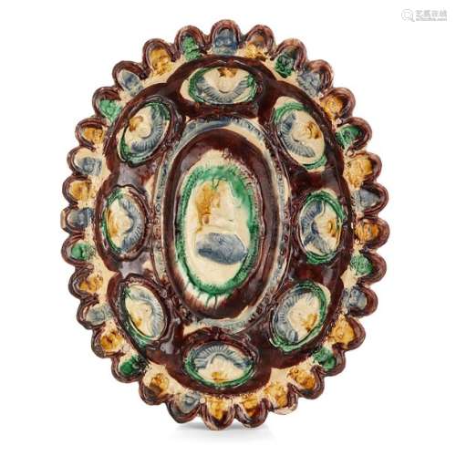 OVAL OVAL PLATE IN VARNISED EARTH, PRÉ D'AUGE OR M…