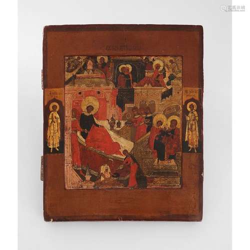 ICON, THE DORMATION OF THE VIRGIN, RUSSIA, 18th CE…