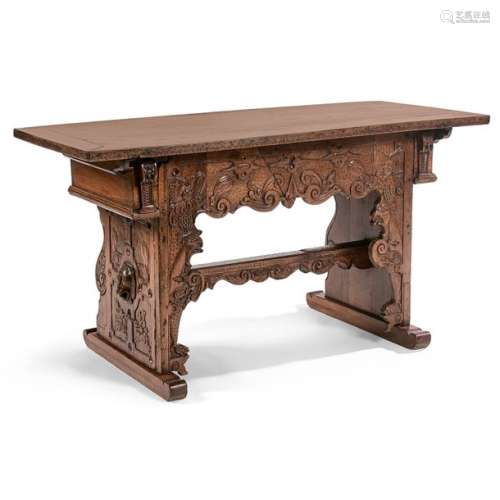 WALNUT CHANGER TABLE, SWISS OR SOUTH GERMANY, 1600…